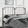 vidaXL Metal Replace Headboard Black 135 cm