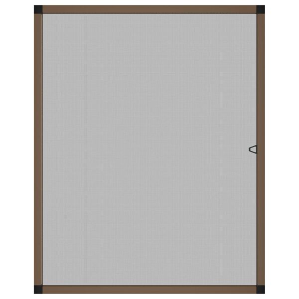 vidaXL Insect Screen for Windows Brown 100x120 cm