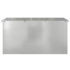 vidaXL Outdoor Storage Box Silver 100 x 50.5 x 50 cm Steel