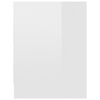 vidaXL Bedside Cabinets 2 pcs High Gloss White 40x30x40 cm Engineered Wood