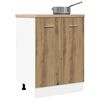 vidaXL Bottom Cabinet Lyon Artisan Oak 60x46x81.5 cm Engineered Wood