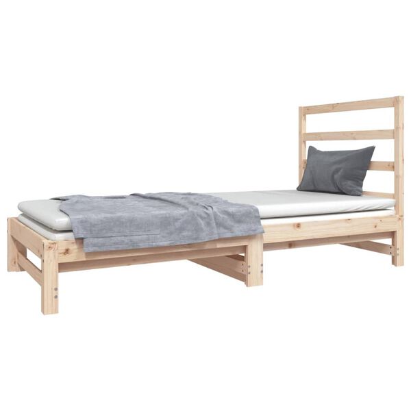 vidaXL Pull-out Day Bed without Mattress 2x(90x190) cm