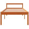vidaXL Senior Bed without Mattress Wax Brown 90x190 cm Single Solid Wood Pine