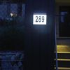 Luxform Solar LED House Number Wall Light Cornwall White 34106