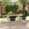 vidaXL Garden Dining Set 5 pcs Brown Solid Acacia Wood