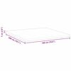 vidaXL Mattress Topper White 180 x 200 x 7 cm Jaquard Fabric