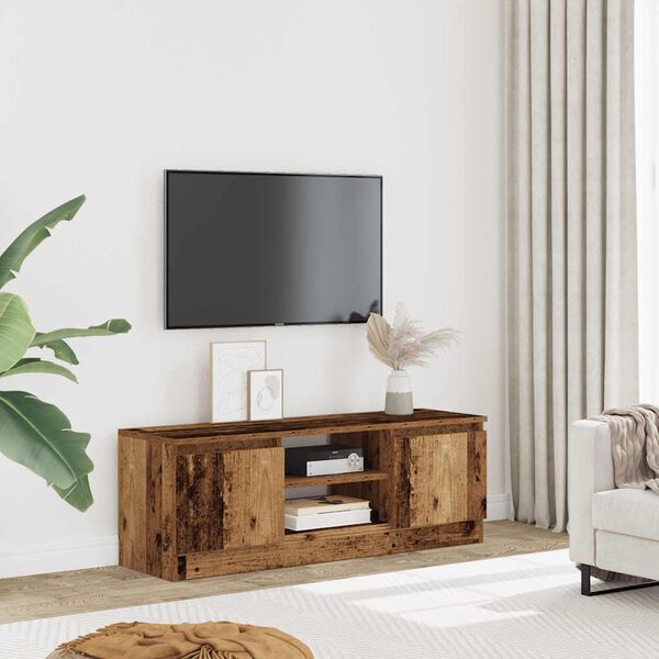 vidaXL TV Cabinet Old Wood 102x30x36 cm Engineered Wood