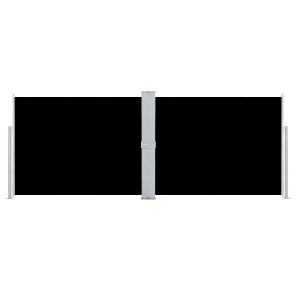 vidaXL Retractable Side Awning Black 140x1000 cm
