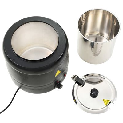 vidaXL Electric Soup Kettle Aluminium 10 L 400 W 34x34x37 cm