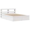 vidaXL Bed Frame with Headboard White 140x190 cm Solid Wood Pine