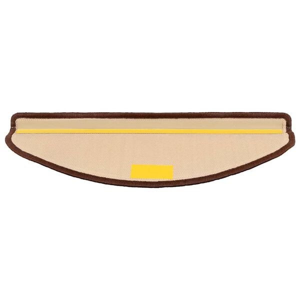 vidaXL Self-adhesive Stair Mats 15 pcs Brown 65x21x4 cm