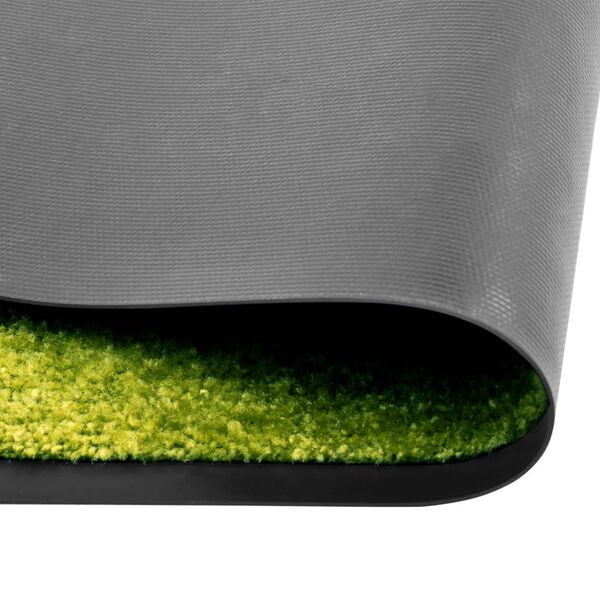 vidaXL Doormat Washable Green 60x180 cm