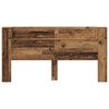 vidaXL Headboard Old Wood 200 x 15 x 103.5 cm Engineered Wood