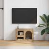 vidaXL TV Cabinet Artisan Oak 60 x 35 x 40 cm Engineered Wood