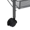 vidaXL 4-Tier Kitchen Trolley Grey 46x26x85 cm Iron
