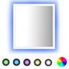 vidaXL LED Bathroom Mirror White 40x8,5x37 cm Acrylic
