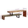vidaXL TV Stand Solid Reclaimed Wood
