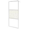 vidaXL Walk-in Shower Wall ESG Glass with Stone Design 140x195 cm