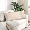 vidaXL Sofa Pillows 2 pcs Beige 80 x 40 cm Fabric