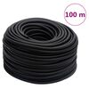 vidaXL Hybrid Air Hose Black 0.6" 100 m Rubber and PVC