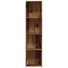 vidaXL Book Cabinet Old Wood 36x30x143 cm Engineered Wood