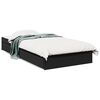 vidaXL Bed Frame with Drawers without Mattress Black 90x190 cm Single
