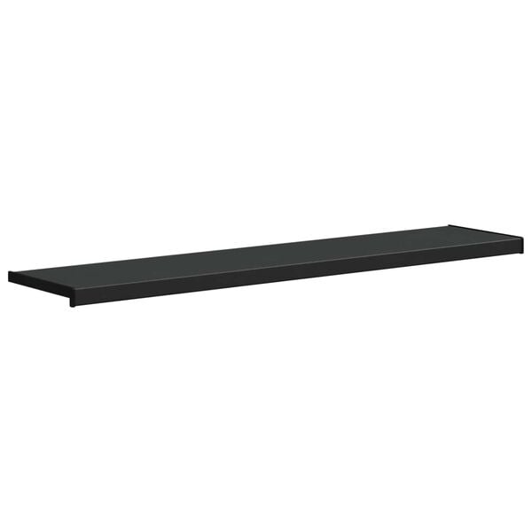 vidaXL Window Sill Black with Wood Grain 100 x 30 x 4.5 cm PVC