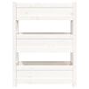 vidaXL Planter White 77x25x104.5 cm Solid Wood Pine