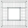 vidaXL Gabion Raised Bed Silver 80 x 80 x 40 cm Galvanised Steel