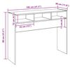 vidaXL Console Table Old Wood 105x30x80 cm Engineered Wood