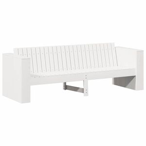 vidaXL Garden Sofa White 185.5 x 60 x 62 cm Solid Pine Wood