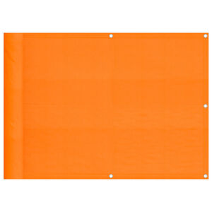 vidaXL Balcony Screen Orange 75x700 cm 100% Polyester Oxford
