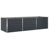 vidaXL Planter Anthracite 290 x 100 x 75 cm Galvanised Steel