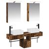 vidaXL Bathroom Cabinet Set 5 pcs Old Wood Engineered Wood