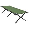 vidaXL Folding Camping Bed Manual Green 193 x 69 x 45 cm Oxford fabric