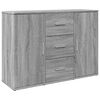 vidaXL Sideboard Grey Sonoma 90.5x29.5x65 cm Engineered Wood