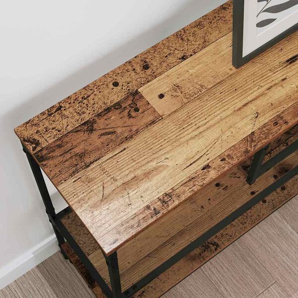 vidaXL Console Table Old Wood 100 x 30 x 75 cm Engineered wood