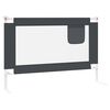 vidaXL Toddler Safety Bed Rail Dark Grey 100x25 cm Fabric
