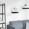 vidaXL Floating Wall Shelf Black 23x23.5x3.8 cm MDF