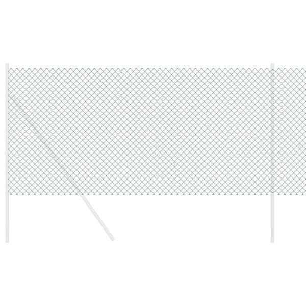 vidaXL Chain Link Fence Green 10 x 1.2 m Steel