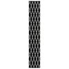 vidaXL Runner Rug BCF Black and White 60x400 cm