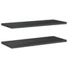 vidaXL Wall Shelves 2 pcs 100x40 cm Black Stainless Steel