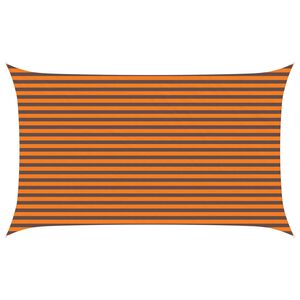vidaXL Sun Shade Sail Orange and Brown 5 x 3 m 100% Polyester Oxford