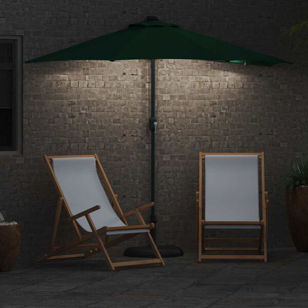 vidaXL Garden Parasol Green 294 x 150 x 223 cm Polyester and Steel