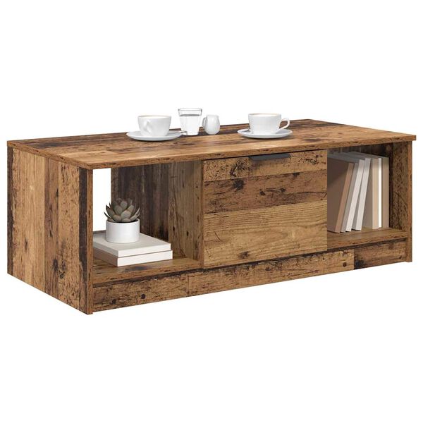 vidaXL Coffee Table Old Wood 102 x 50 x 36cm Engineered Wood