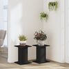 vidaXL Plant Stands 2 pcs Black 30x30x40 cm Engineered Wood