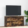 vidaXL TV Cabinet Smoked Oak 100x35x54 cm Engineered Wood