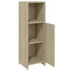 vidaXL Bathroom Cabinet Sonoma Oak 30x30x95 cm Engineered Wood
