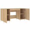 vidaXL Desk Sonoma Oak 140x50x75 cm Engineered Wood