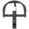 vidaXL Bridle Rack Wall Mounted Black Iron